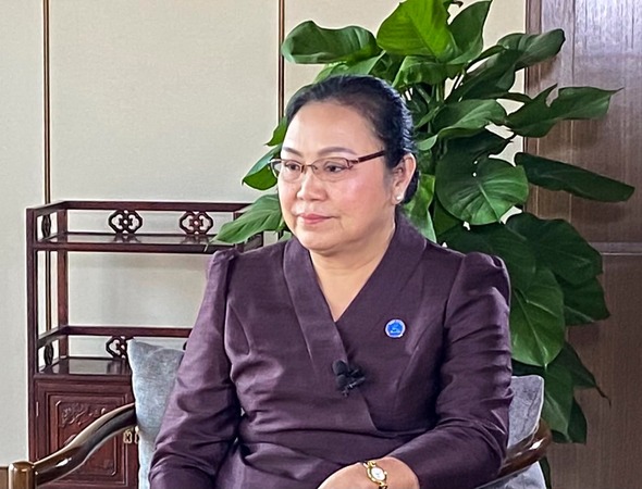 【东博会专访】老挝驻华大使坎葆·恩塔万：中国与东盟的合作将成为国际舞台上的合作典范_fororder_微信图片_20210912142455