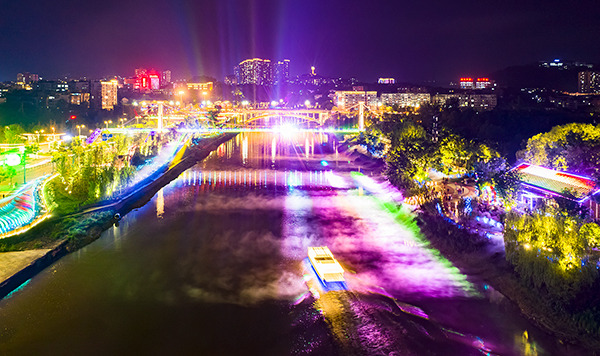 魅力盐都·安逸灯城|多景点大优惠中秋国庆景区套票带你玩转自贡_fororder_6夜游釜溪（摄影-廖志全）