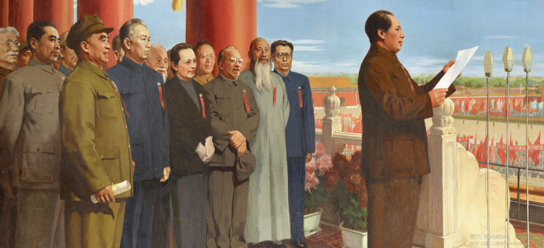 丹青绘巨作礼赞新中国美术经典中的党史邀请您走近油画开国大典