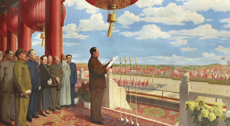 礼赞新中国 |《美术经典中的党史》邀请您走近油画《开国大典》