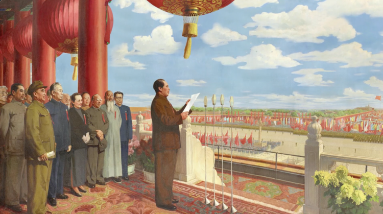 丹青绘巨作 礼赞新中国 |《美术经典中的党史》邀请您走近油画《开国大典》……