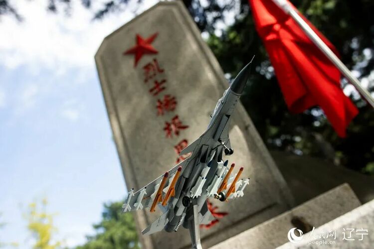 杨根思烈士墓前，多了一架“歼-15”…