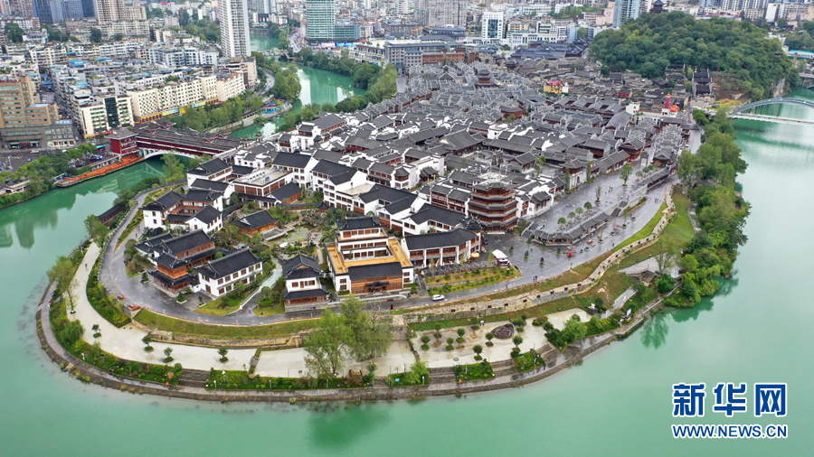 (中首)航拍贵州铜仁中南门历史文化旅游区