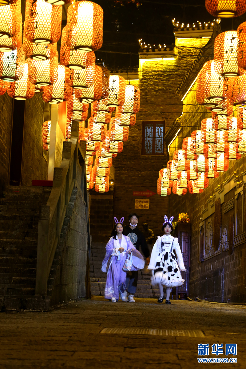 (中首)航拍贵州铜仁中南门历史文化旅游区