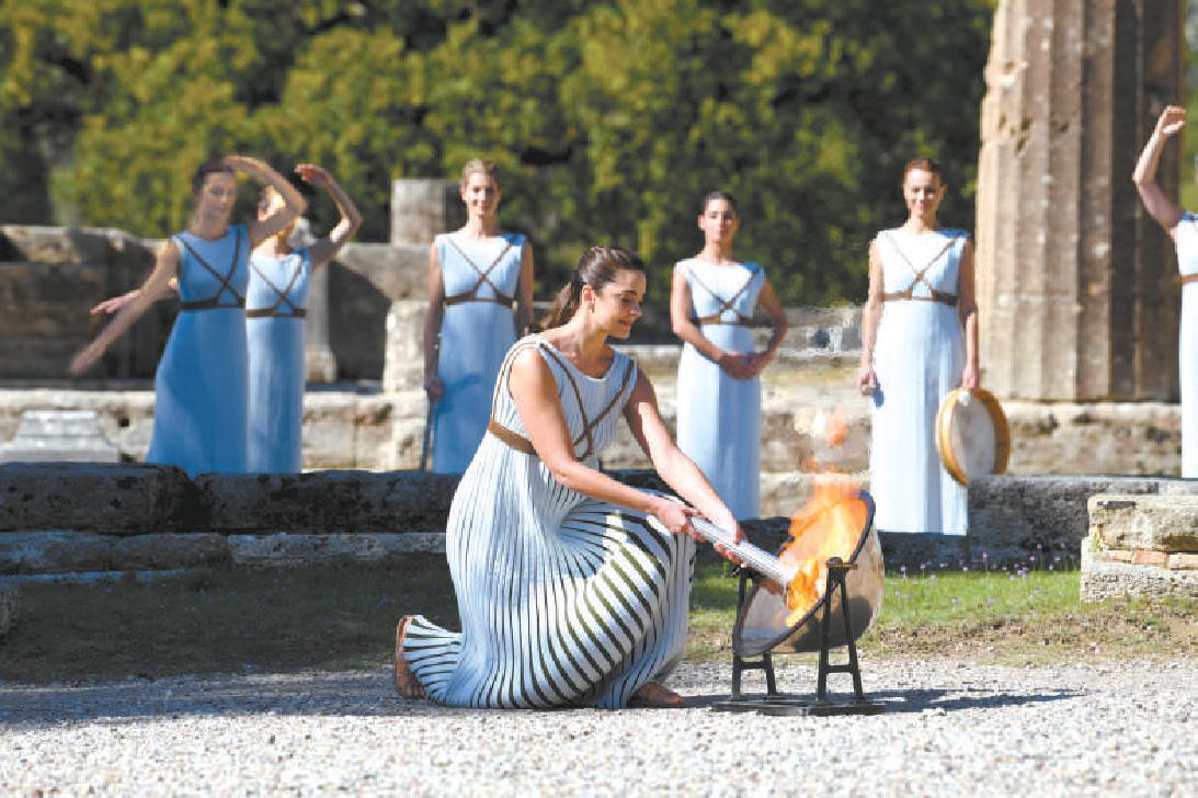 北京冬奥会火种在希腊古奥林匹亚遗址采集成功