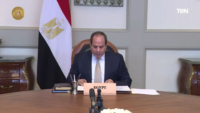 埃及总统塞西：反对一切外部势力干涉利比亚局势