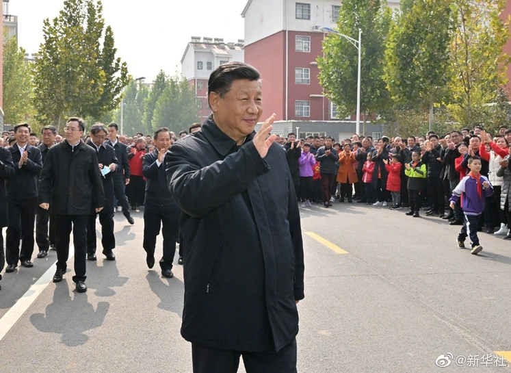 Shandong පළාතේ නිරීක්ෂණ චාරිකාවක නිරත චීන ජනාධිපතිවරයා ජන ජීවිතය විමසා බලමින් කම්කරුවන් දිරිමත් කරයි_fororder_1127984528_16348778765321n
