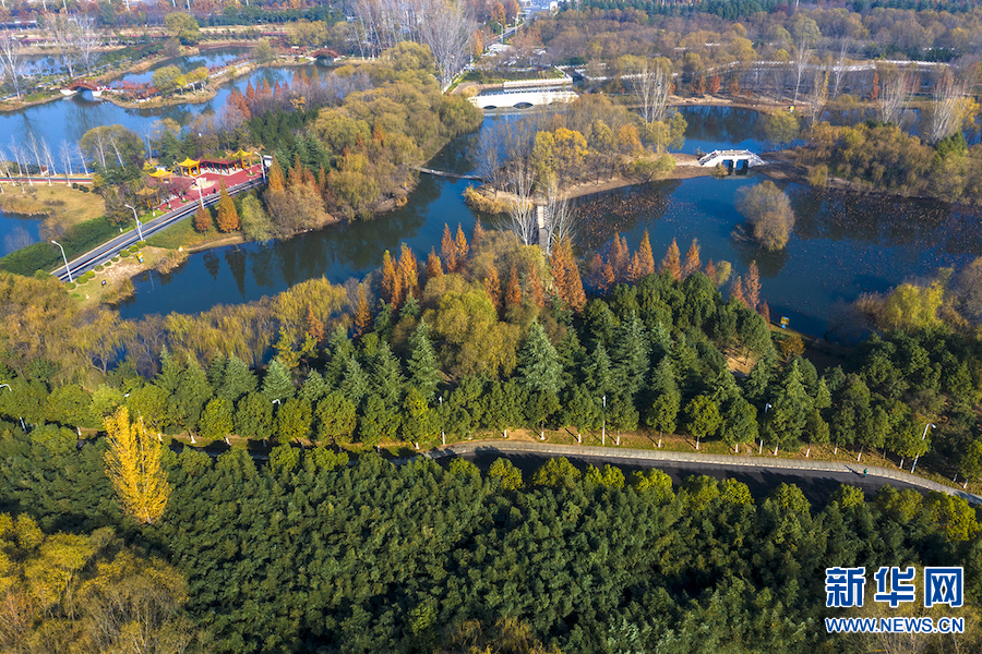 白龟湖国家湿地公园位于平顶山市新城区白龟山水库北岸,规划区面积