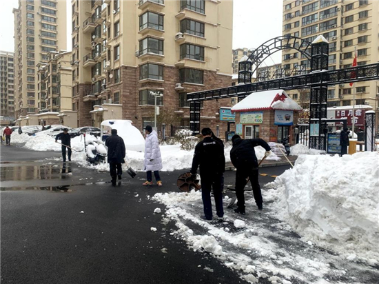 人人都是志愿者 沈阳铁西区4000余名建筑工人、物业管家参与除雪_fororder_志愿者2