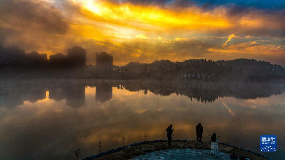 重庆南川：黎香湖冬景美如画