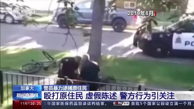 加拿大警员暴力行为引关注:殴打原住民并作虚假陈述