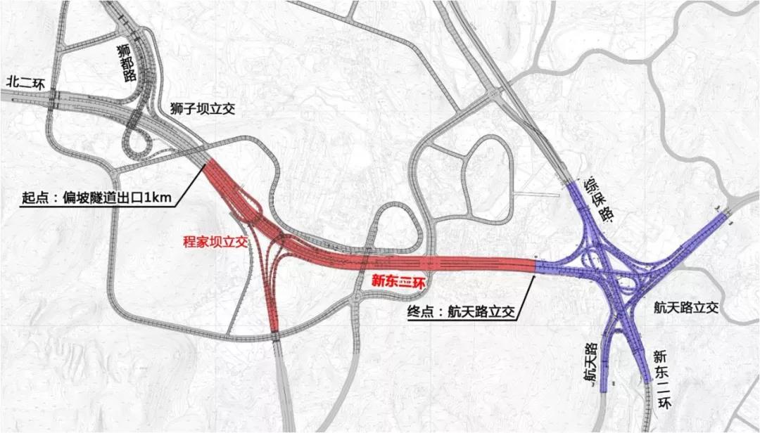(社会)新东二环、北二环施工 6月29日起花都路禁止通行