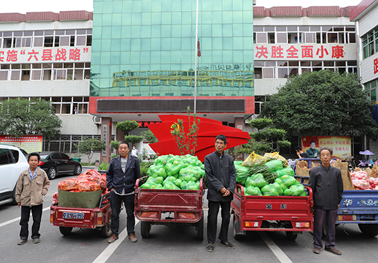 【河南在线】平顶山市鲁山县交通运输局设立扶贫蔬菜销售点 解决蔬菜销售难问题