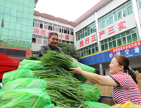 【河南在线】平顶山市鲁山县交通运输局设立扶贫蔬菜销售点 解决蔬菜销售难问题