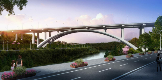 【B】重庆两江新区龙兴园区启动三座跨御临河大桥建设