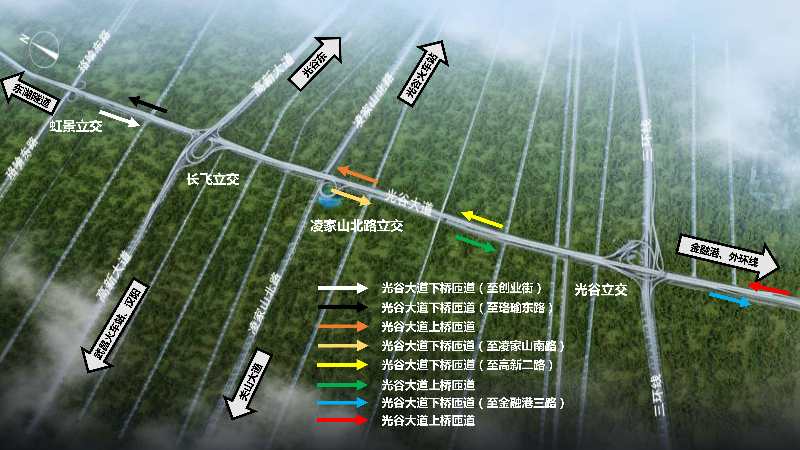 武汉光谷大道高架二期主线贯通