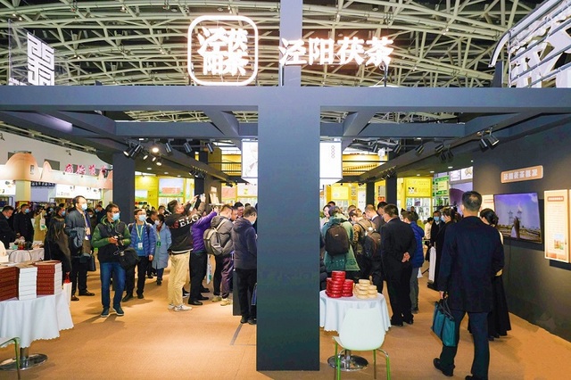 首个沉浸式泾阳茯茶体验馆亮相第九届西部茶博会 首个沉浸式泾阳茯茶体验馆亮相第九届西部茶博会