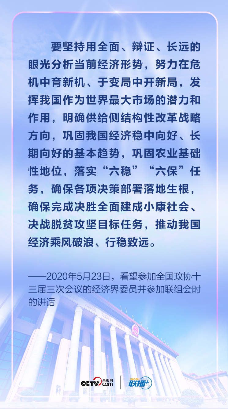 联播+丨2020两会下团组 习近平给出中国经济发展之“策”