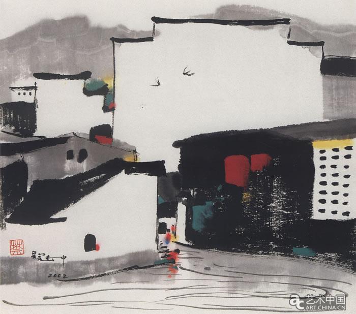 吴冠中66件(本)绘画作品捐赠清华大学