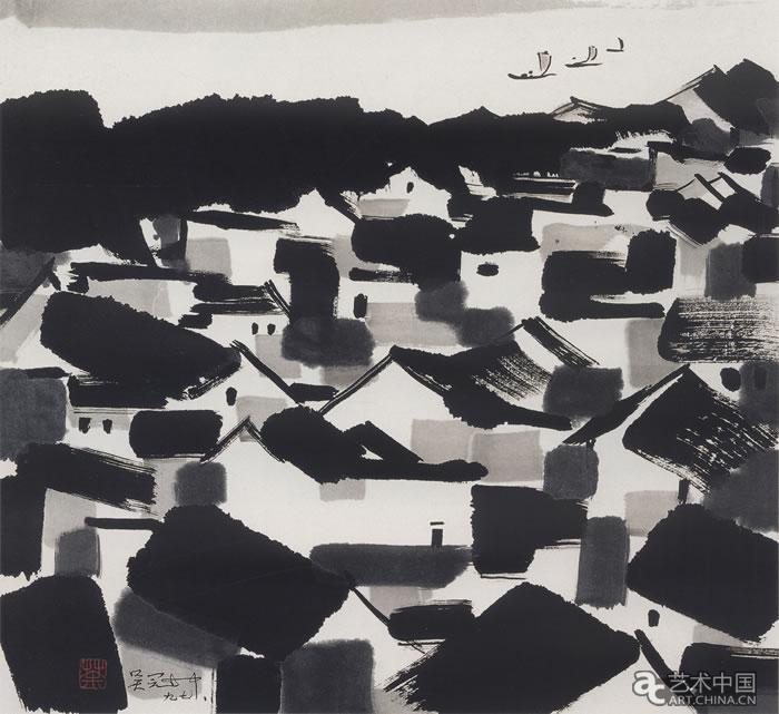 吴冠中66件(本)绘画作品捐赠清华大学