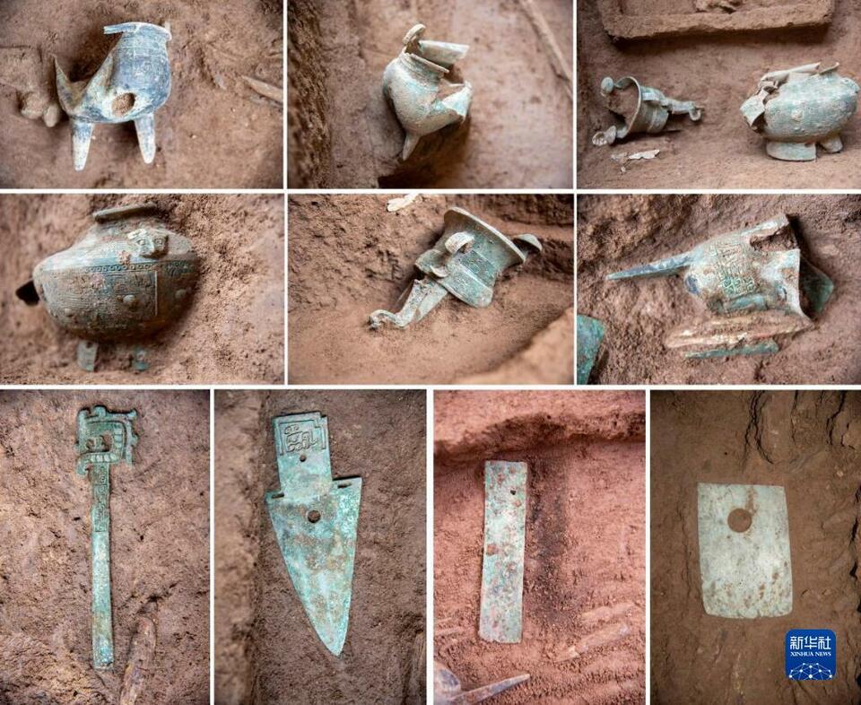 河南安阳发现洹北商城卫星城 出土各类青铜器70余件