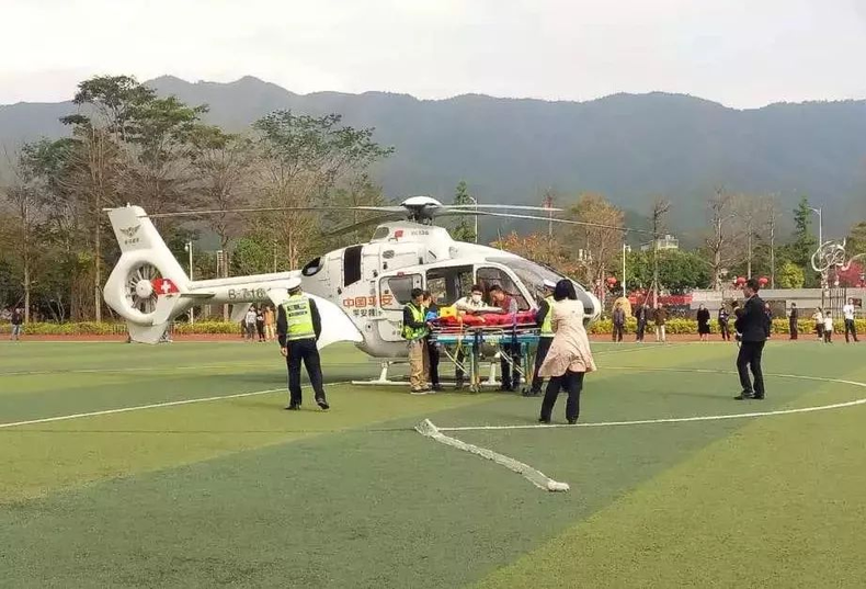 平安产险直升机救援服务在行动