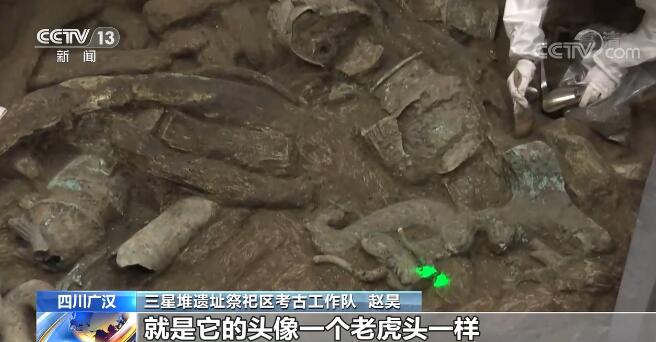 三星堆新发现 | “虎头虎脑”龙形青铜像到底是什么？