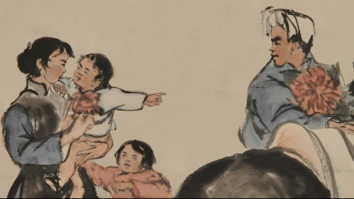 江山就是人民 人民就是江山 |《美术经典中的党史》邀您走近中国画《爹去打老蒋》……