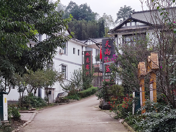 眉山洪雅:岁末话收入 旅游富群众_fororder_光明新村小区一景-摄影-余静