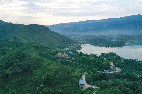 图片默认标题_fororder_华蓥山天池湖畔仁和村的石漠化山地上栽植的“青脆李”-今夏已喜获丰收
