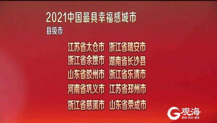 青岛入选“2021中国最具幸福感城市”！赵豪志线上出席论坛并作主旨发言