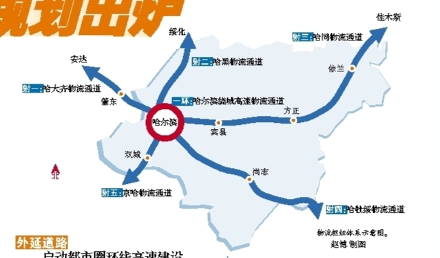 未来15年哈尔滨立体交通网规划出炉