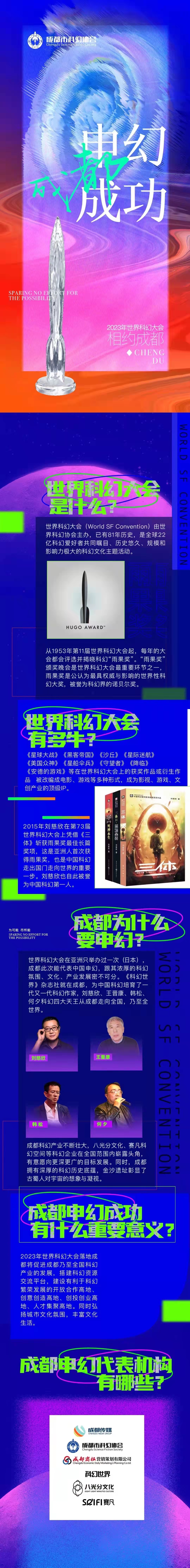(转载)申幻成功!2023年世界科幻大会,成都来了