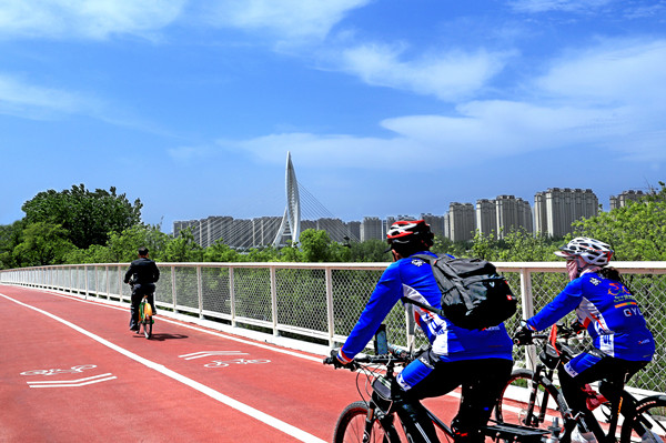 Fenhe Riverside Bicycle Lane Excites Cyclists_fororder_幸福太原1.2