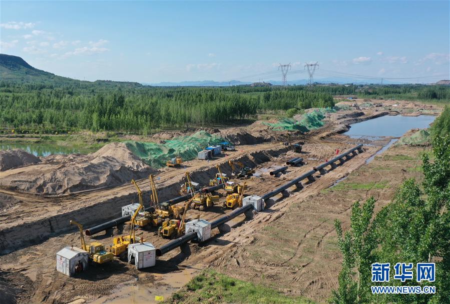 中俄东线天然气管道工程跨河北滦河段加紧建设