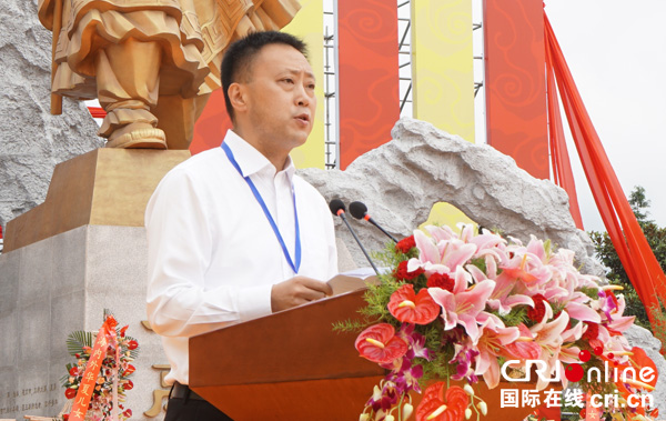 图片默认标题_fororder_北川县委常委宣传部长李东主持电影《禹城秘事》开机仪式-摄影杨明