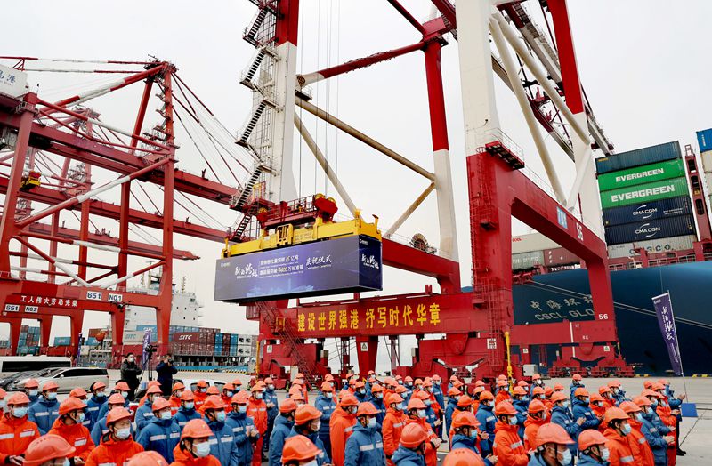 山东港口2021年货物吞吐量突破15亿吨