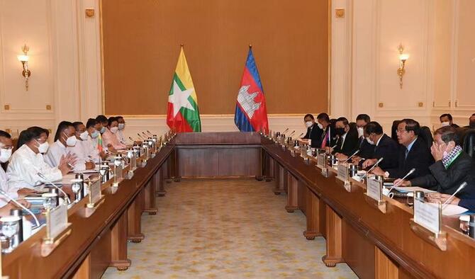 ນາຍົກລັດຖະມົນຕີກຳປູເຈຍສິ້ນສຸດການຢ້ຽມຢາມມຽນມາ ນາຍົກລັດຖະມົນຕີກຳປູເຈຍສິ້ນສຸດການຢ້ຽມຢາມມຽນມາ_fororder_微信图片_20220109164259