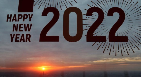 上海：空中迎接2022