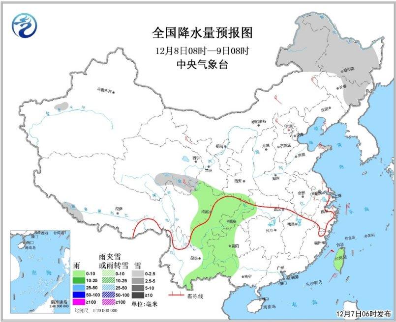 新一股冷空气影响中东部地区 全国大部降水稀少