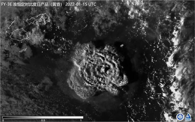 风云气象卫星看汤加火山喷发 火山喷发或影响拉尼娜发展