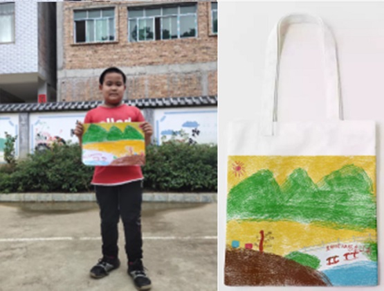 彩云之南 画中有话—云南省富宁县里那村小学生绘画活动