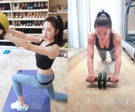 健身女星身材PK：张雨绮身材抢镜