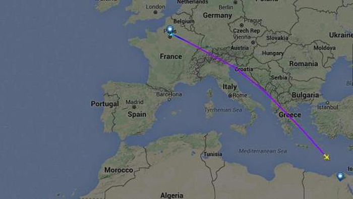 巴黎飞开罗a320客机进入埃及领空后失联 机上至少69人