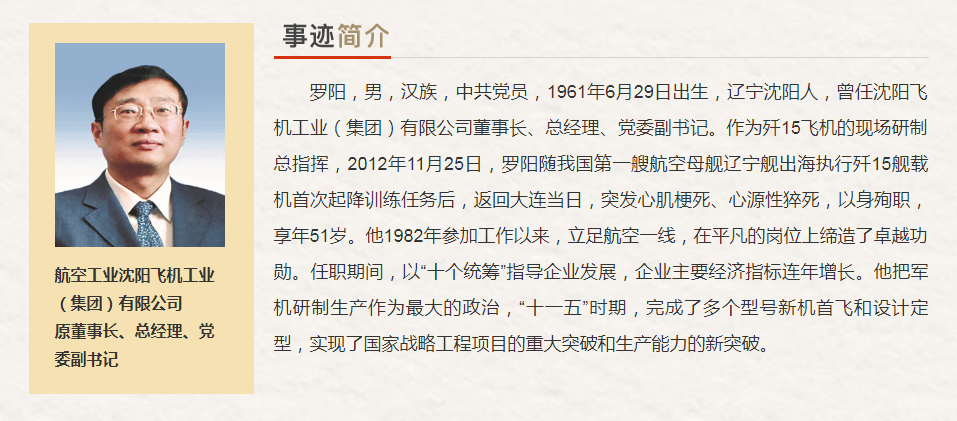 辽宁省“最美奋斗者”推荐人选