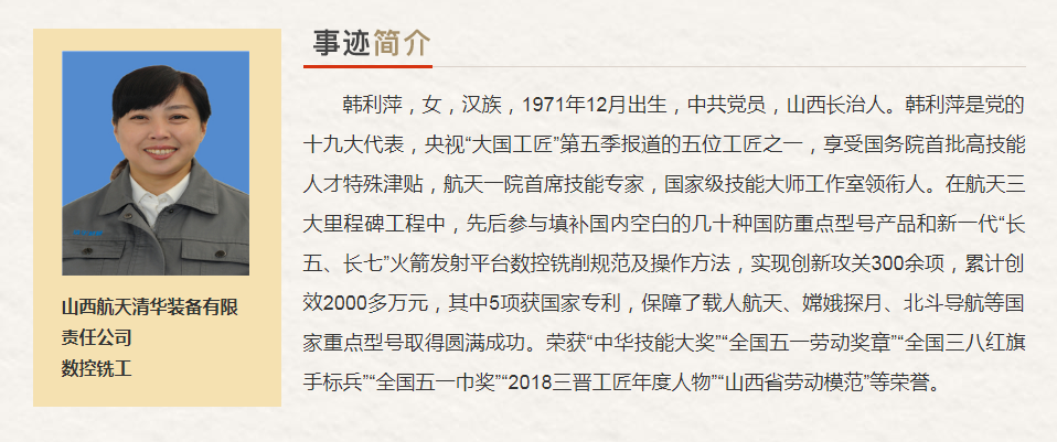 山西省“最美奋斗者”推荐人选