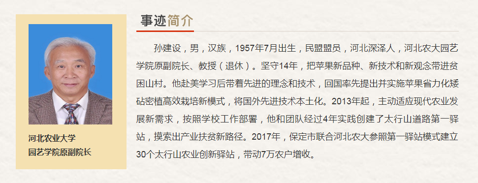河北省“最美奋斗者”推荐人选