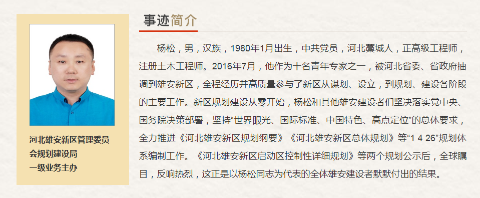 河北省“最美奋斗者”推荐人选