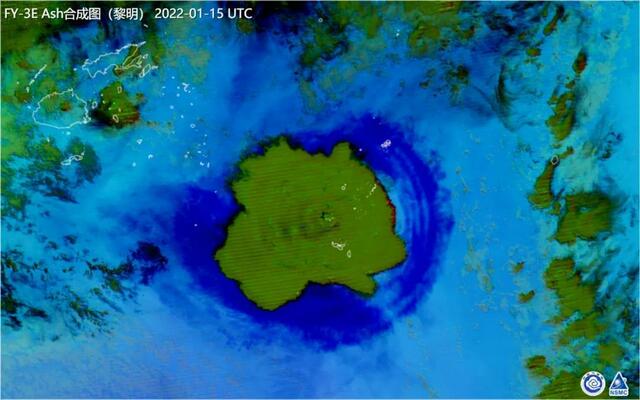 风云气象卫星看汤加火山喷发火山喷发或影响拉尼娜发展