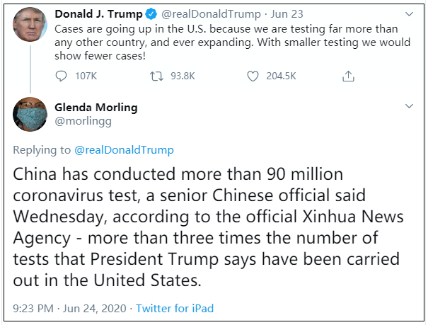 中国公布核酸检测量，美日震惊
